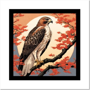 Red Tailed Hawk as A Legend Bird Birdwatching Lover Posters and Art